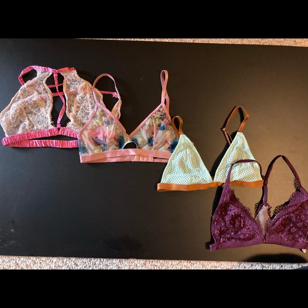 Victoria Secret, Blush, Urban Outfitters bralettes